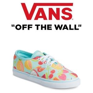 Vans Authentic Glitter Fruits Island Sneakers 6.5